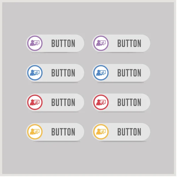 Ícones de gráfico de negócios — Vetor de Stock