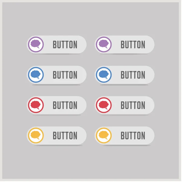 Discurso iconos de la burbuja — Archivo Imágenes Vectoriales