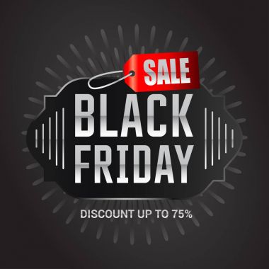 siyah Cuma satış afiş