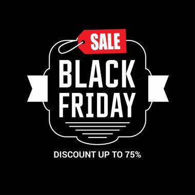 siyah Cuma satış afiş