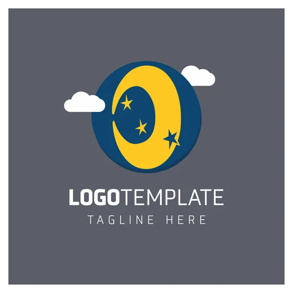 O Modèle de logo de lettre — Image vectorielle