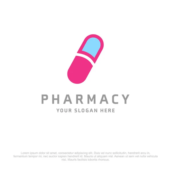 Pharmacy logo with free space for text — Stock Vector