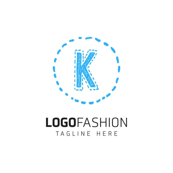 K plantilla de logotipo letra — Vector de stock