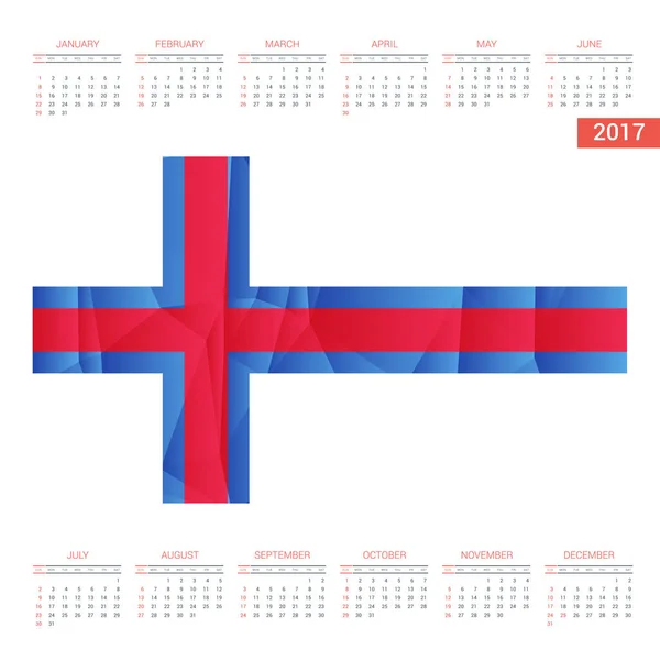 Календарь с флагом размахивания — стоковый вектор