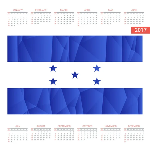 Kalender med viftande flagga — Stock vektor