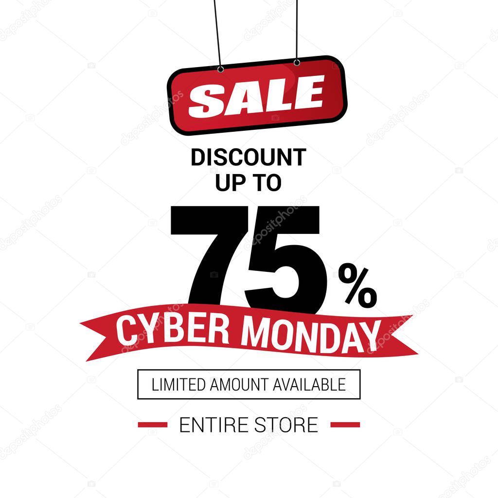 banner of cyber monday sale