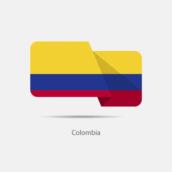 Logotipo de bandera nacional — Vector de stock