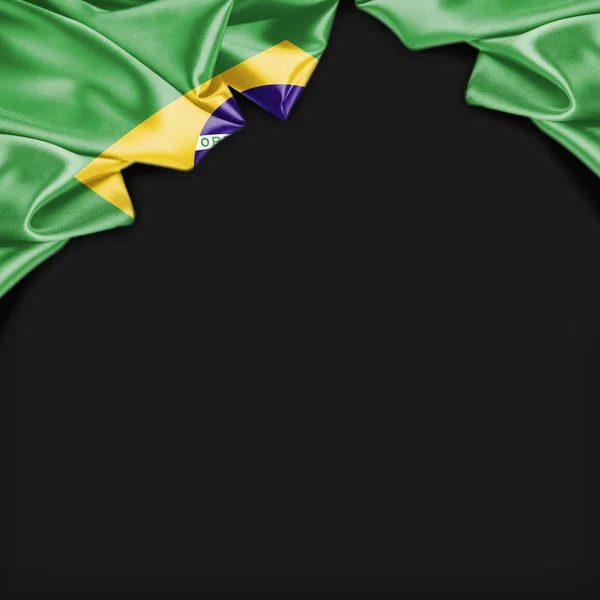 Brasilien flagga logo — Stockfoto