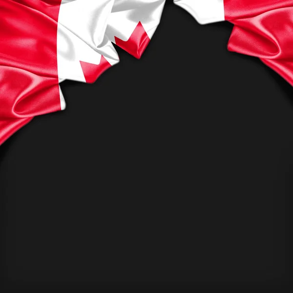 Kanada bayrağı sallanıyor — Stok fotoğraf