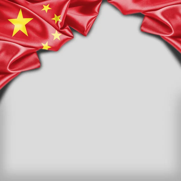 Прапор Китаю в Офіційні кольору — стокове фото
