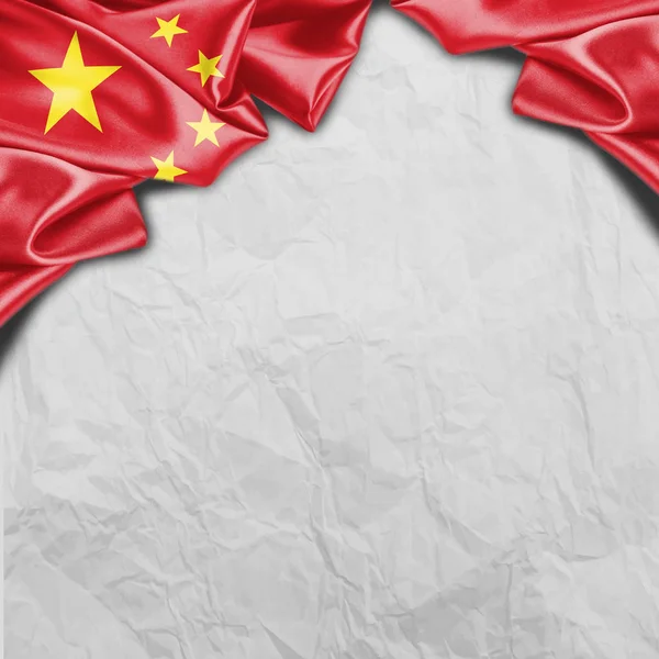 Drapeau de Chine en couleurs officielles — Photo