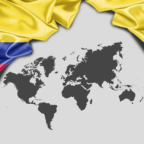 Прапор Колумбії — стокове фото