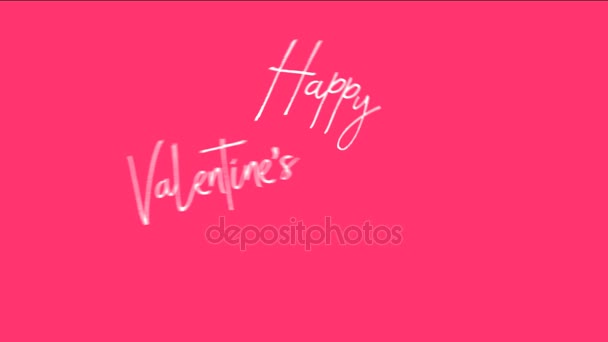 Valentine wakacje pozdrowienie — Wideo stockowe