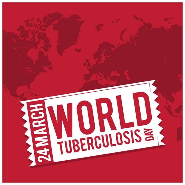 Wereld tuberculose dag banner — Stockvector