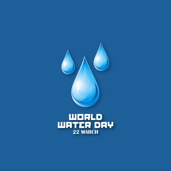 Weltwassertag-Karte — Stockvektor