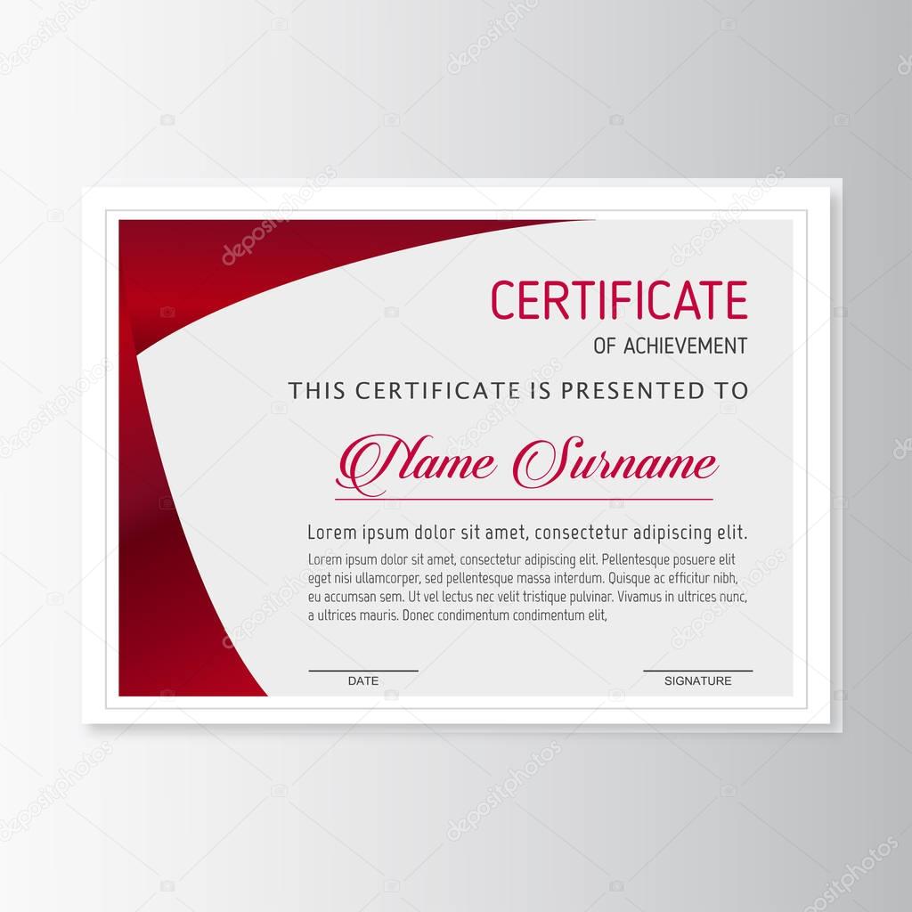 certificate of achievement template