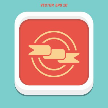 Futbol Kupa düz simgesi