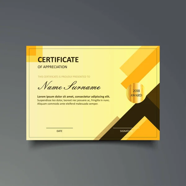 Szablon certyfikatu firmy — Wektor stockowy