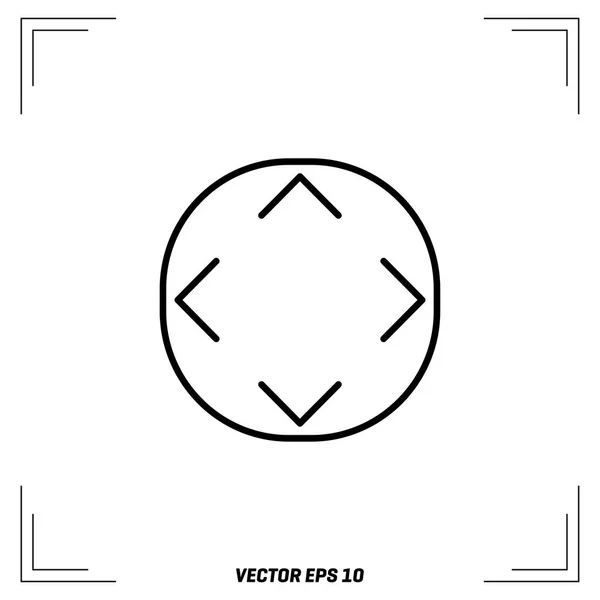 Icono de botón de control — Vector de stock
