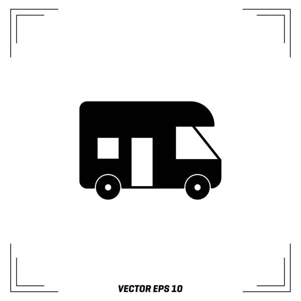 Ikon för leverans lastbil — Stock vektor