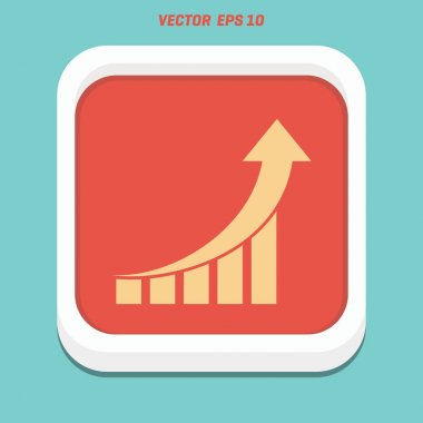 iş büyüyen grafik simgesi