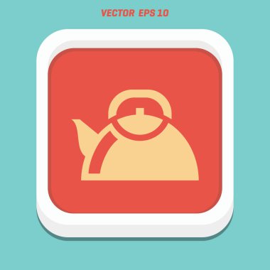 Çaydanlık Düz Simgesi