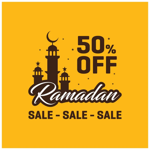 Ramadan Kareem cartão de saudação — Vetor de Stock