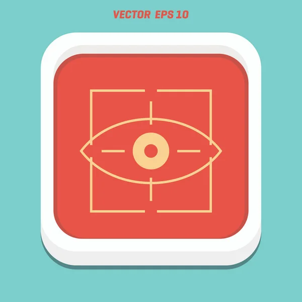 Значок віртуальної реальності очей — стоковий вектор