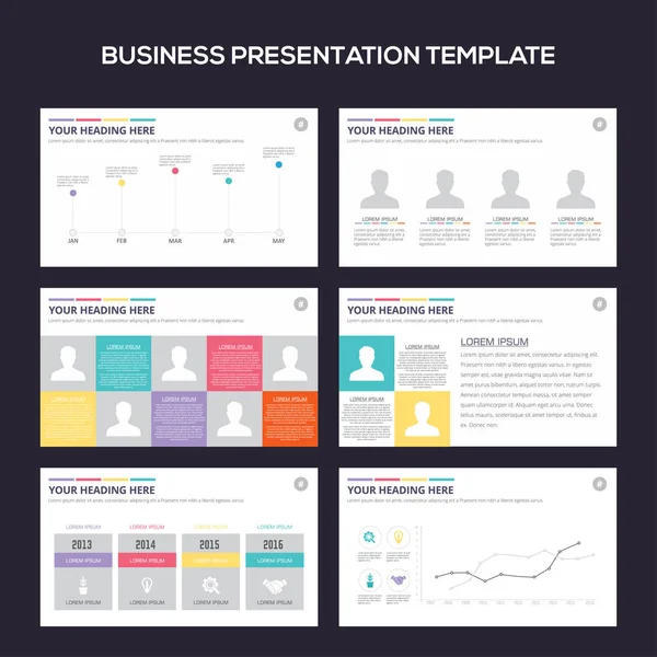 Elementos infográficos para plantillas de presentación — Archivo Imágenes Vectoriales