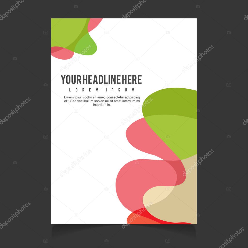 colorful template for brochure