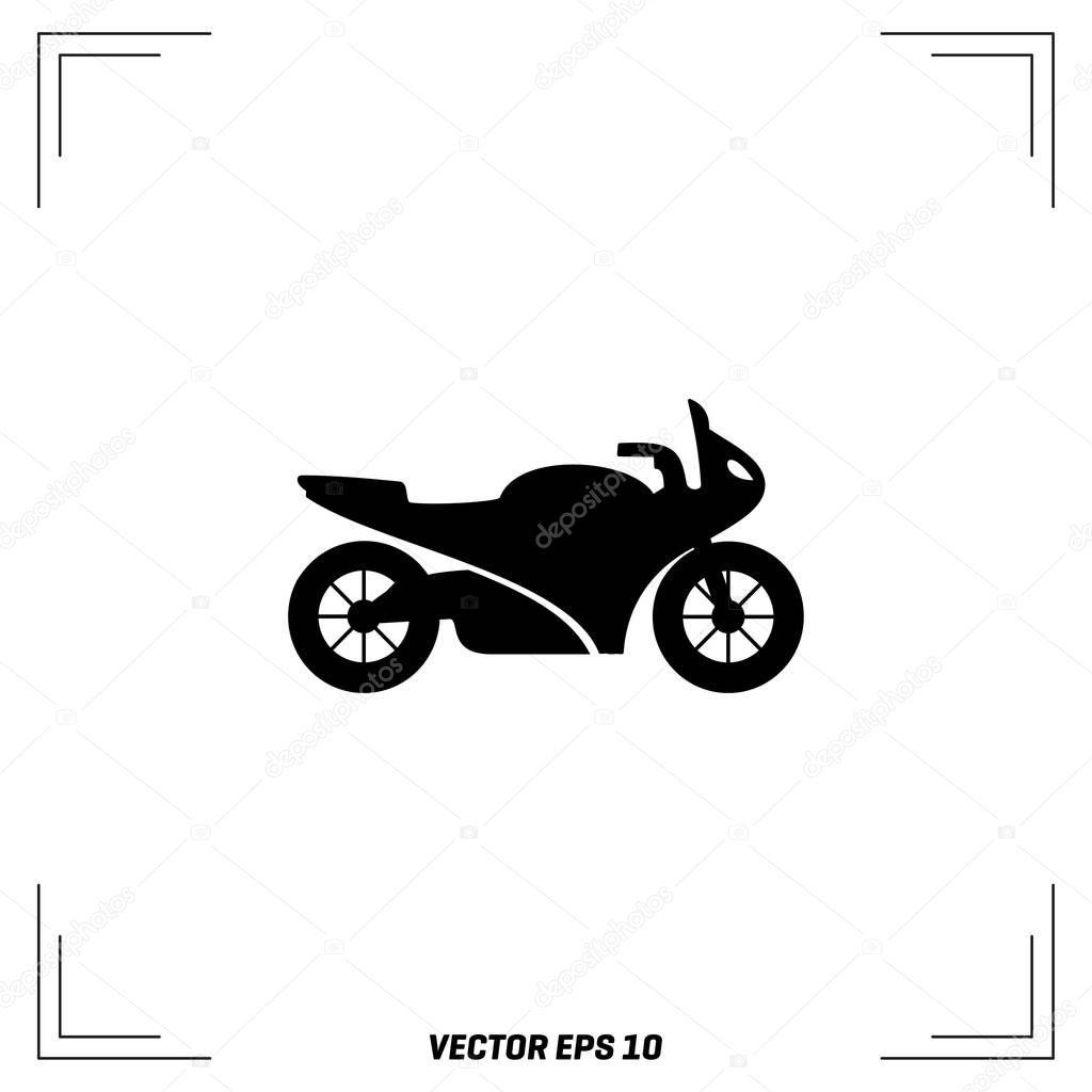 Motorcycle flat icon
