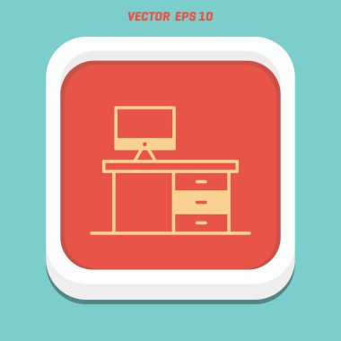 Çalışma alanı düz simgesi