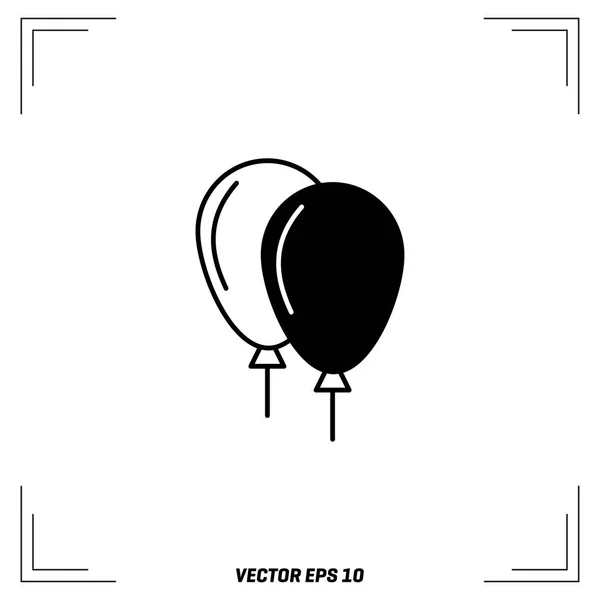 Ballon flach Symbol — Stockvektor