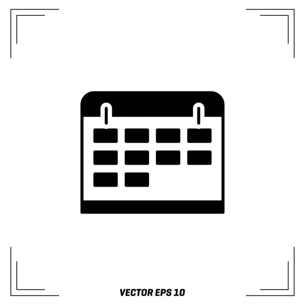 Календарь плоской иконы — стоковый вектор