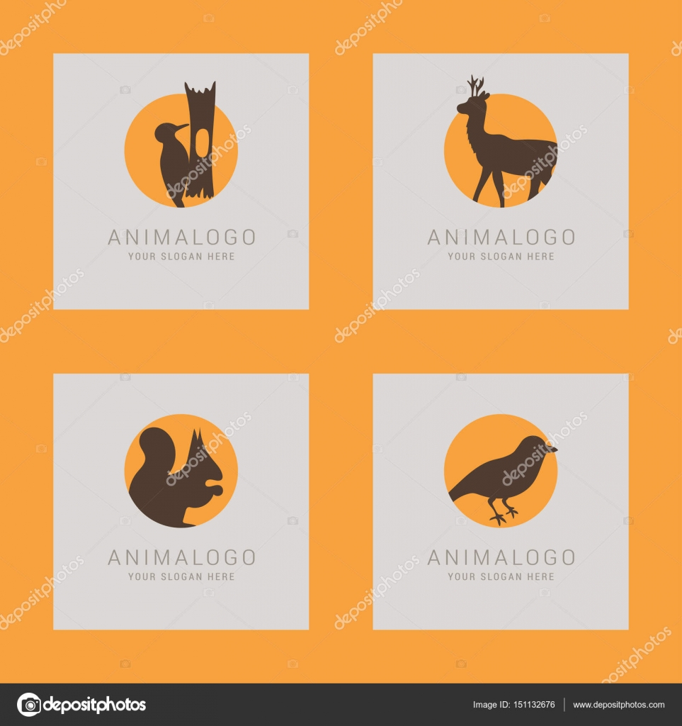 Set Of Animal Logo Stock Vector C Ibrandify 151132676