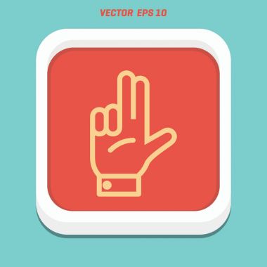 eller simgesini iki parmak ile 