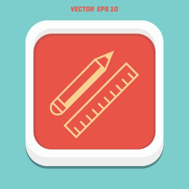 kalem ve cetvel simgesi