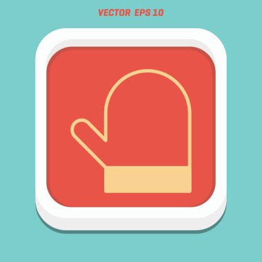 Mutfak eldiveni simgesi 