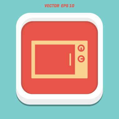 Fırın düz simgesi