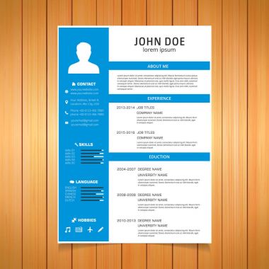 şık özgeçmiş şablonu