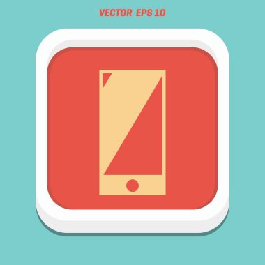 Telefon Düz Simgesi 