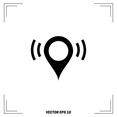 Map pointer icon clipart