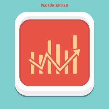 iş büyüyen grafik simgesi