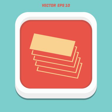 Katmanlar düz simgesi 