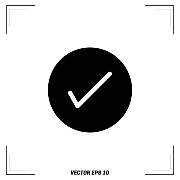 Tick flat icon — Stock Vector