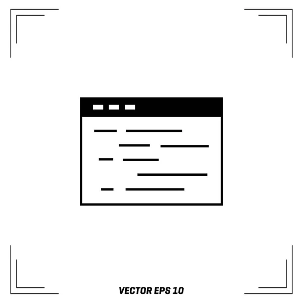 Lapos felület-ikon — Stock Vector