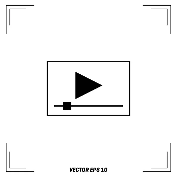 Icône du lecteur multimédia — Image vectorielle