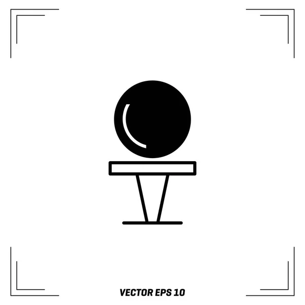 Golf icono plano — Vector de stock