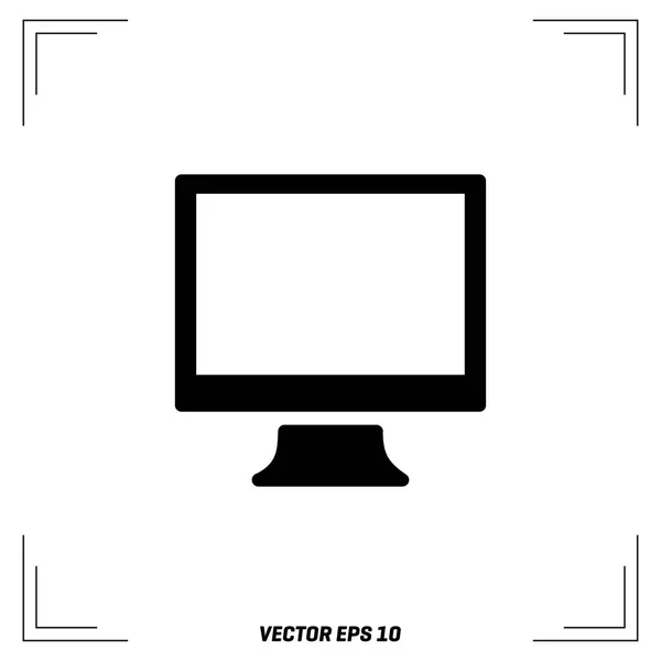LCD плоская иконка — стоковый вектор