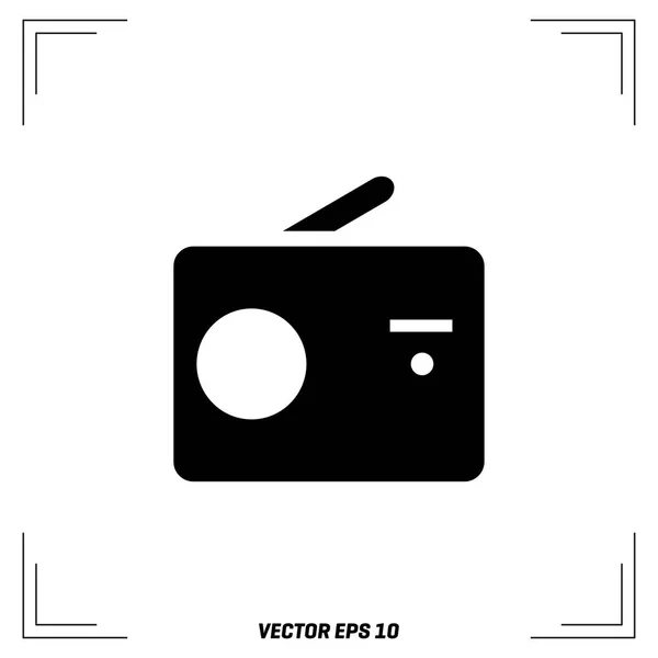 Icona Radio flat — Vettoriale Stock